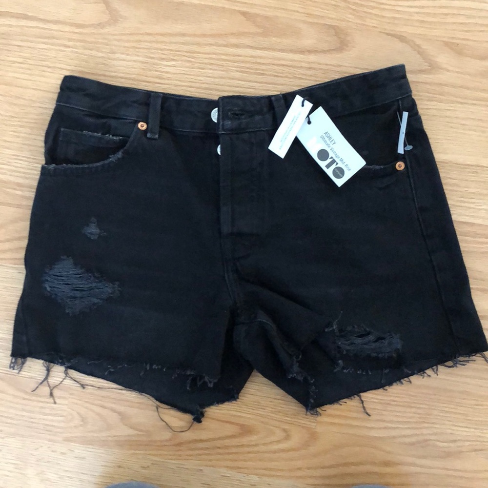 Topshop Moto Ashley Black Shorts